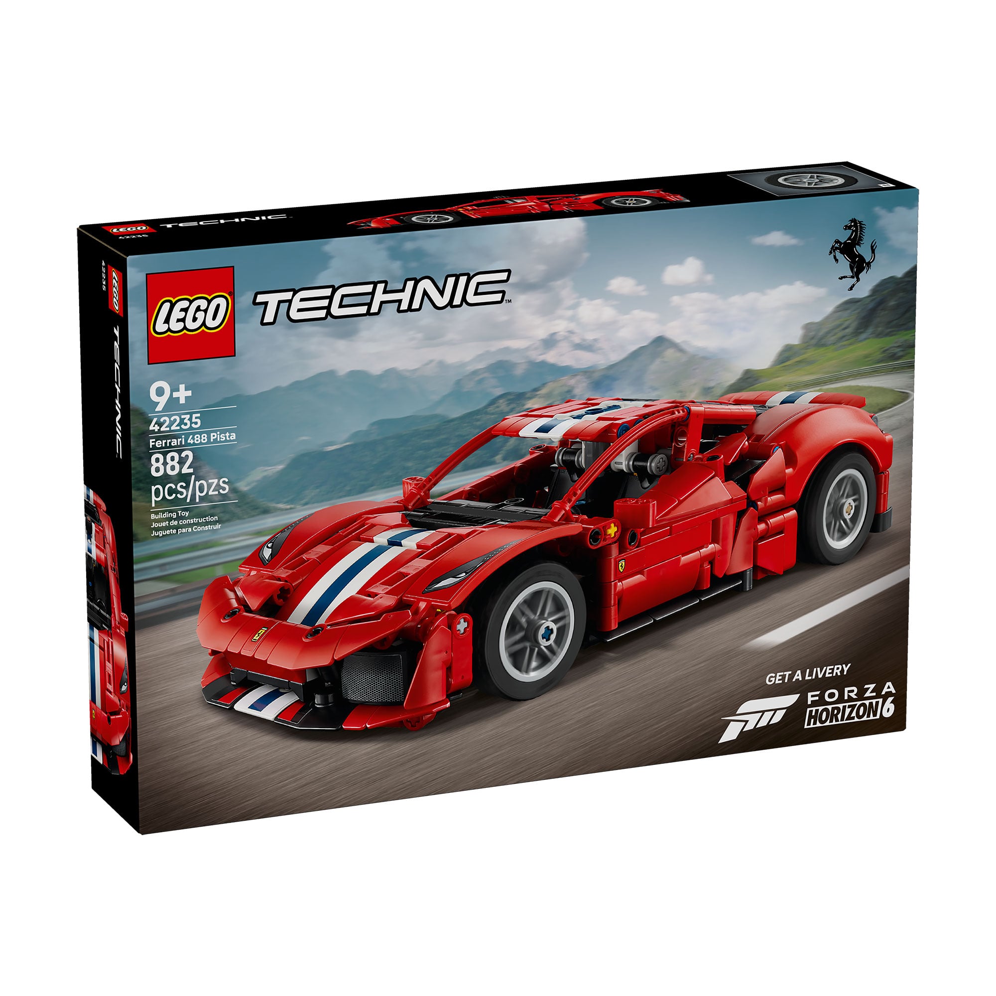 Конструктор LEGO Technic Автомобіль Ferrari 488 Pista, від 9 років, 882 деталі (42235)